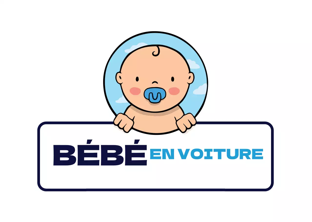 Illustration blanche, bleue et propre d'un enfant à cheval