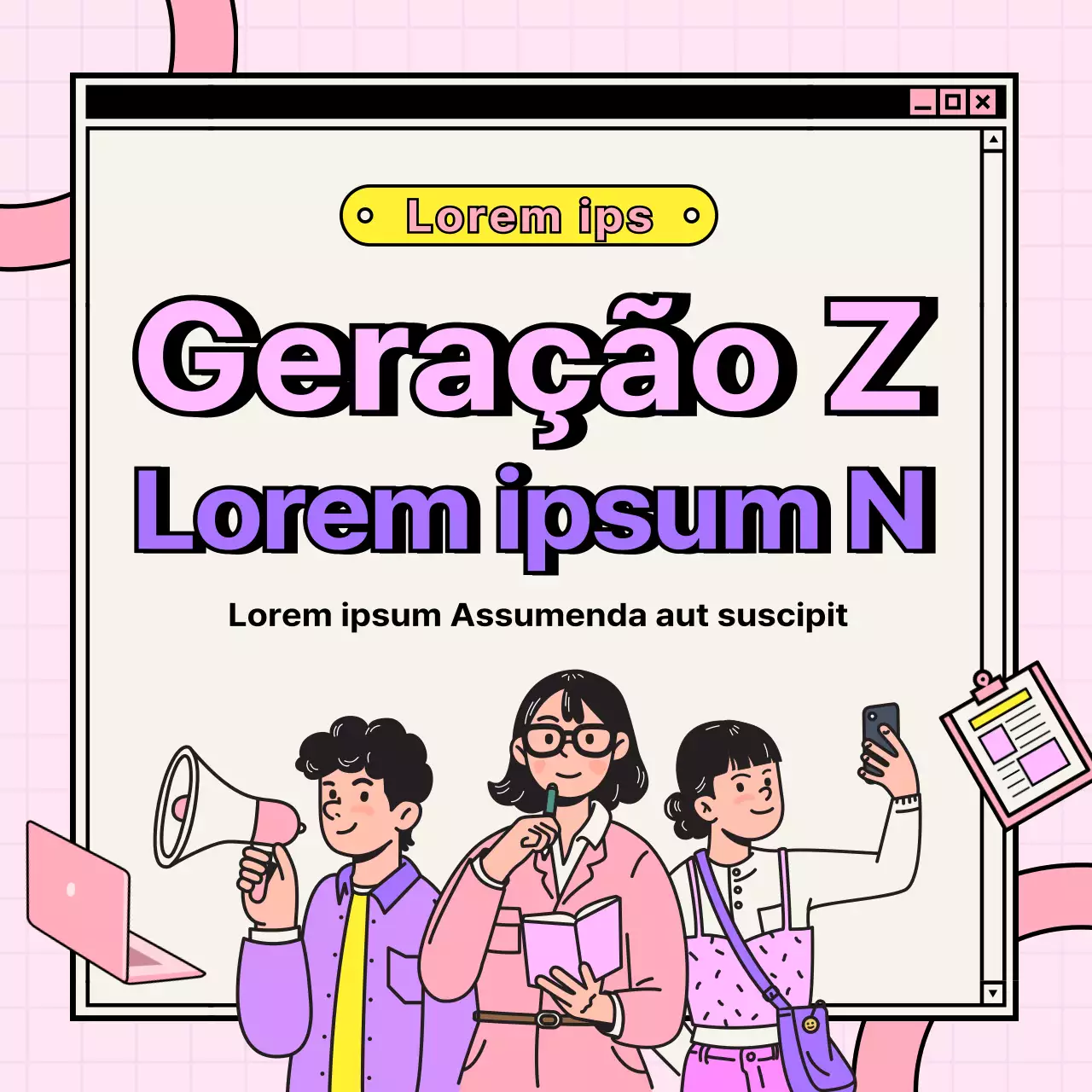 Ilustrações em pastel Carreiras preferidas da geração Z