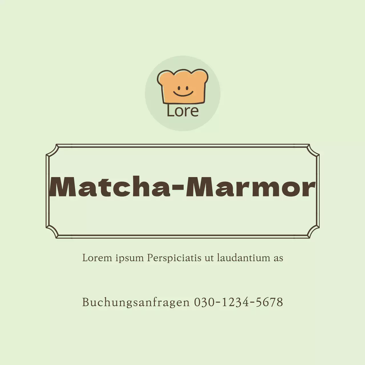 Illustrierte Matcha-Dessert-Aufkleber