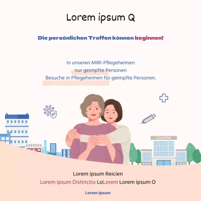 Einfache, blau und rot illustrierte Anleitungen von Angesicht zu Angesicht