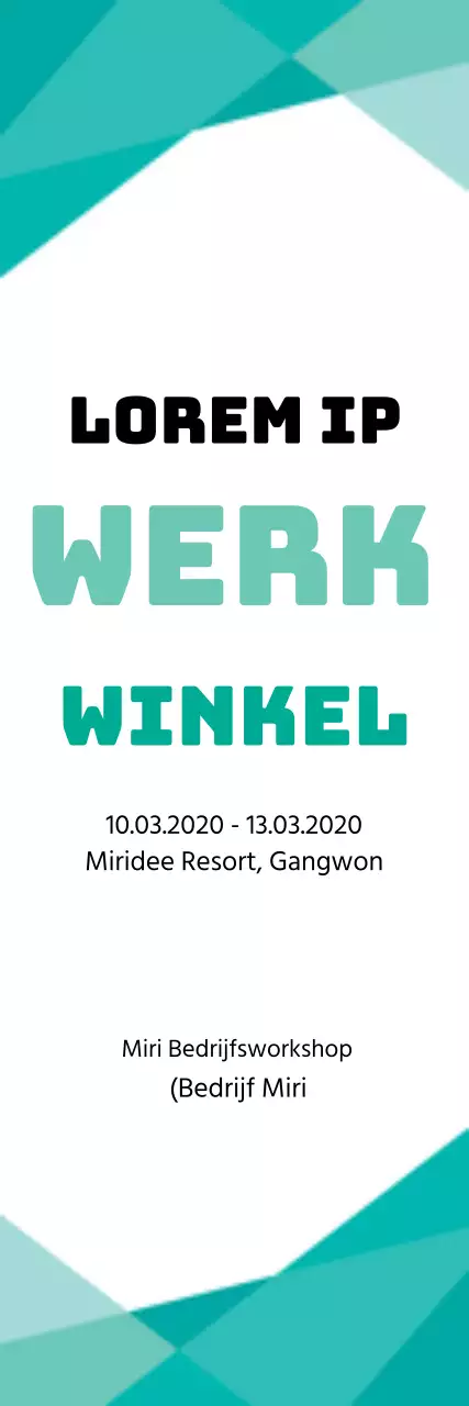 Een eenvoudige stijl met een blauw kleurenschema Over de werkplaats van het bedrijf