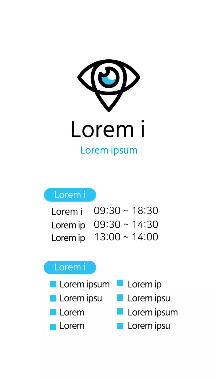 blau illustration einfach krankenhaus ophthalmologie