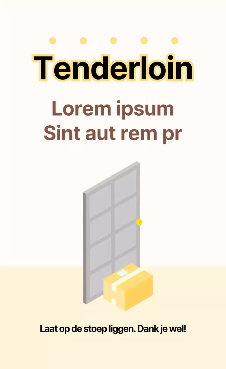 Eenvoudige geruststellingssticker