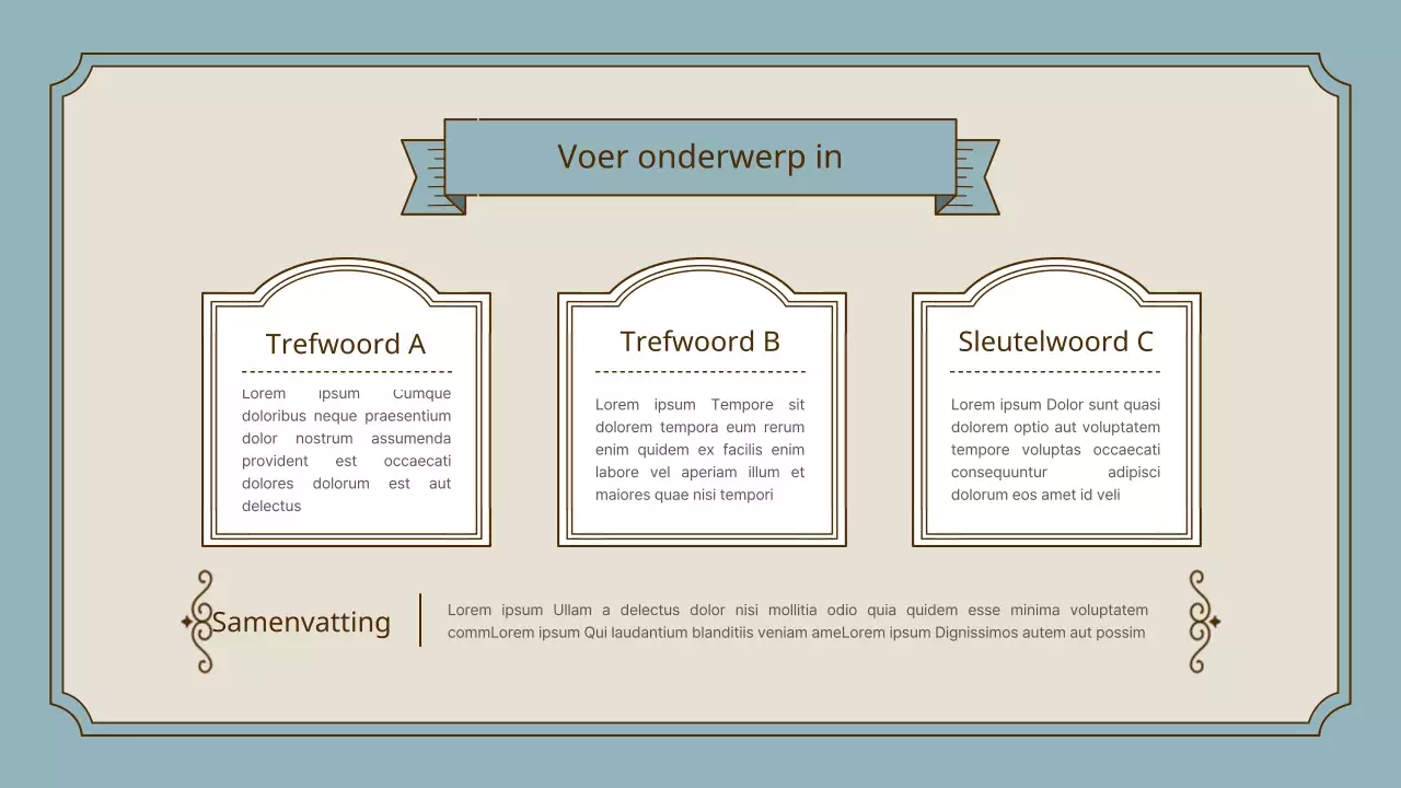 Vintage frame presentatieset in roze en goud