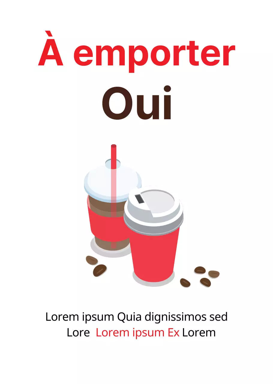 Des plats à emporter dans un style simple