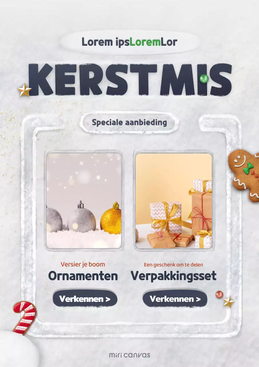 Witte sneeuwveld concept productgids