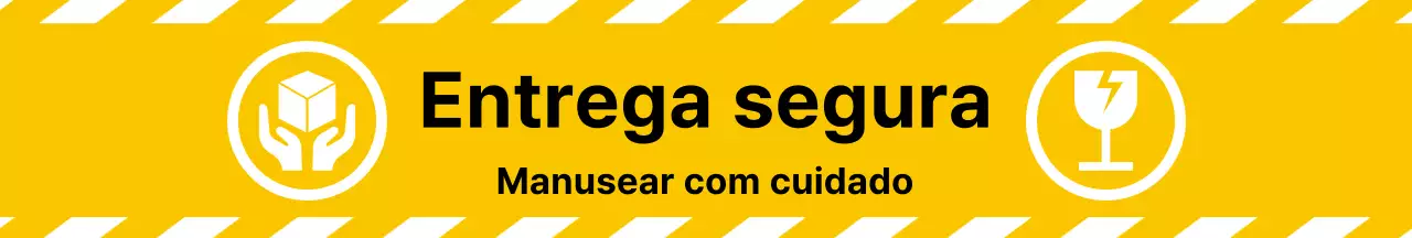 Ícone amarelo simples Transporte seguro