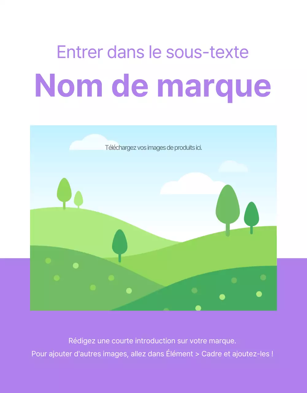 Présentation de base pour la vente de produits