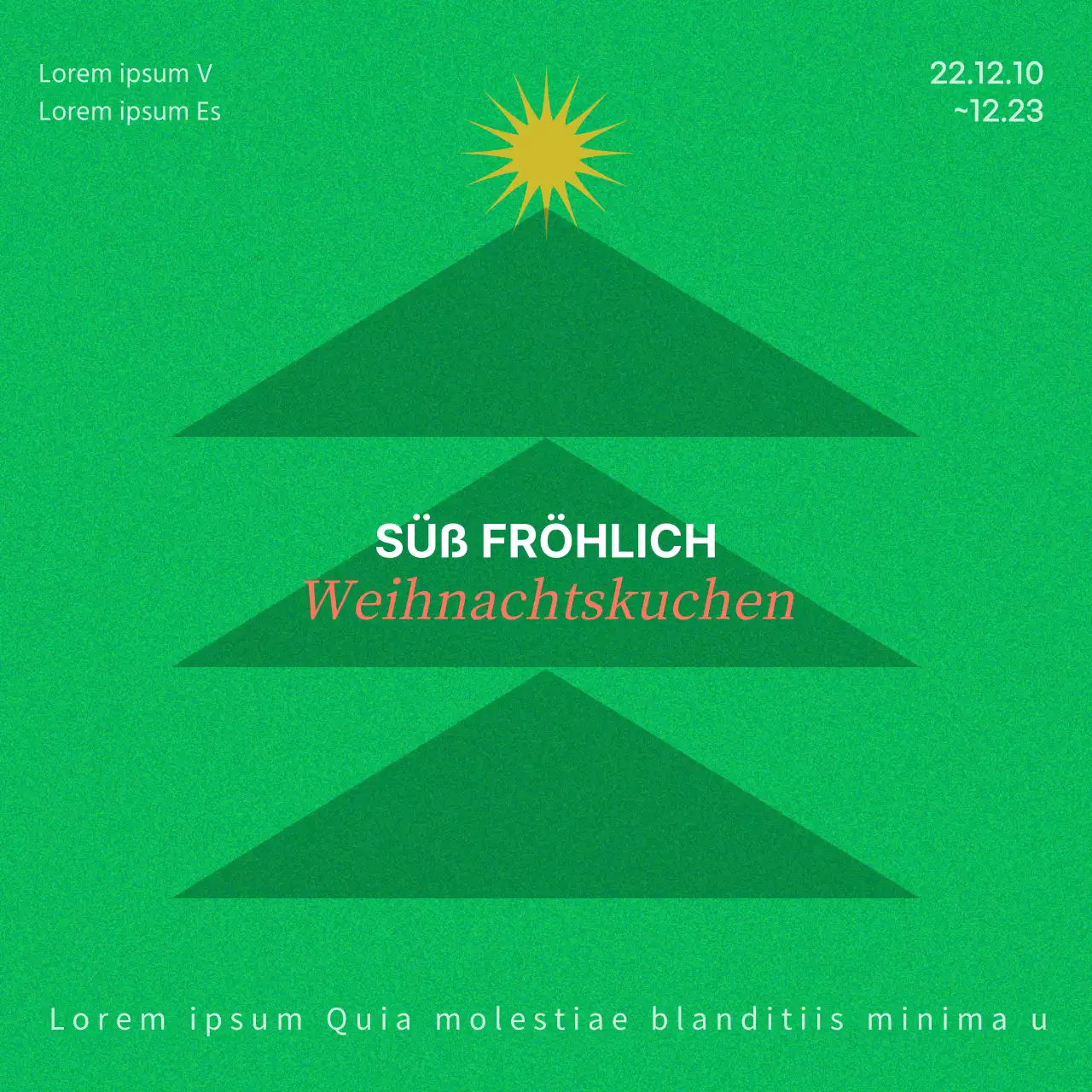 Bewerben Sie Ihre Weihnachtsveranstaltung mit einem grünen und einfachen Konzept