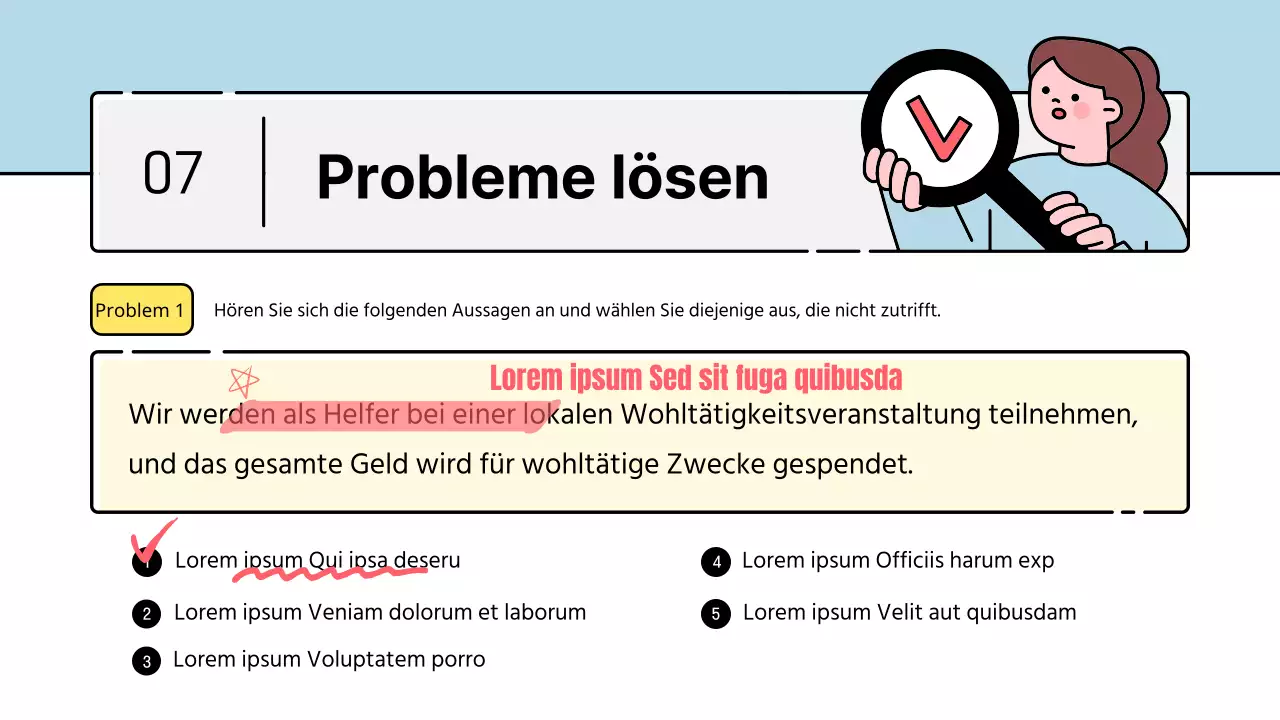 Niedliche Lernfigur in hellblauem Stil