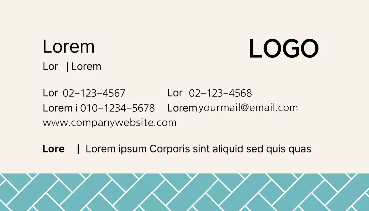 Cartes de visite personnelles