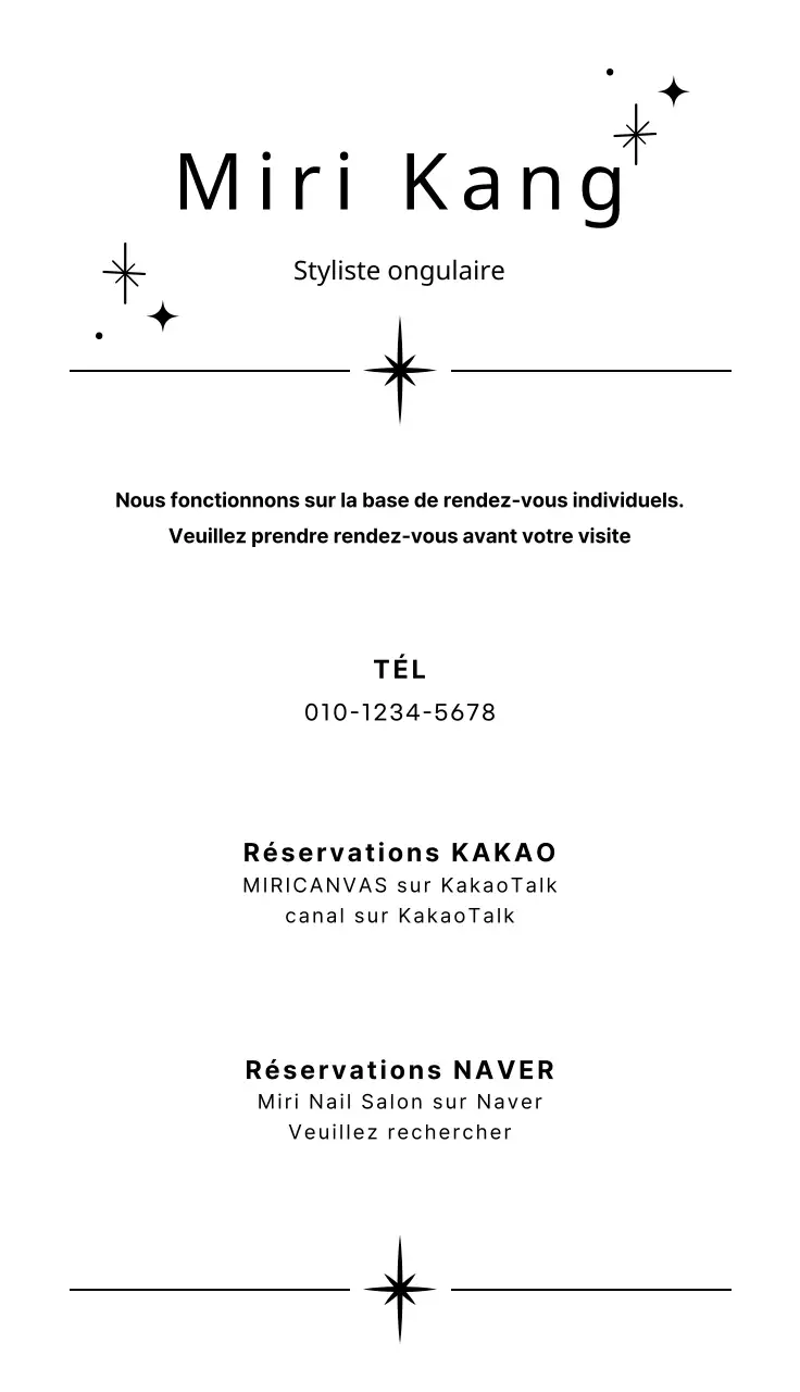 Illustration d'un salon de manucure en blanc et noir