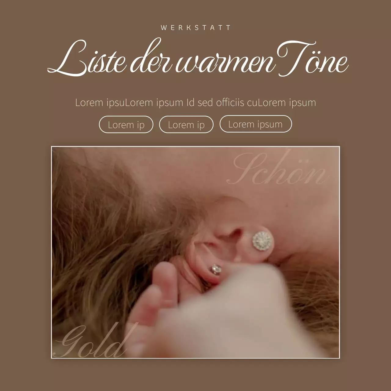 Braune, stilvolle Accessoires für Mädchen in warmen Tönen