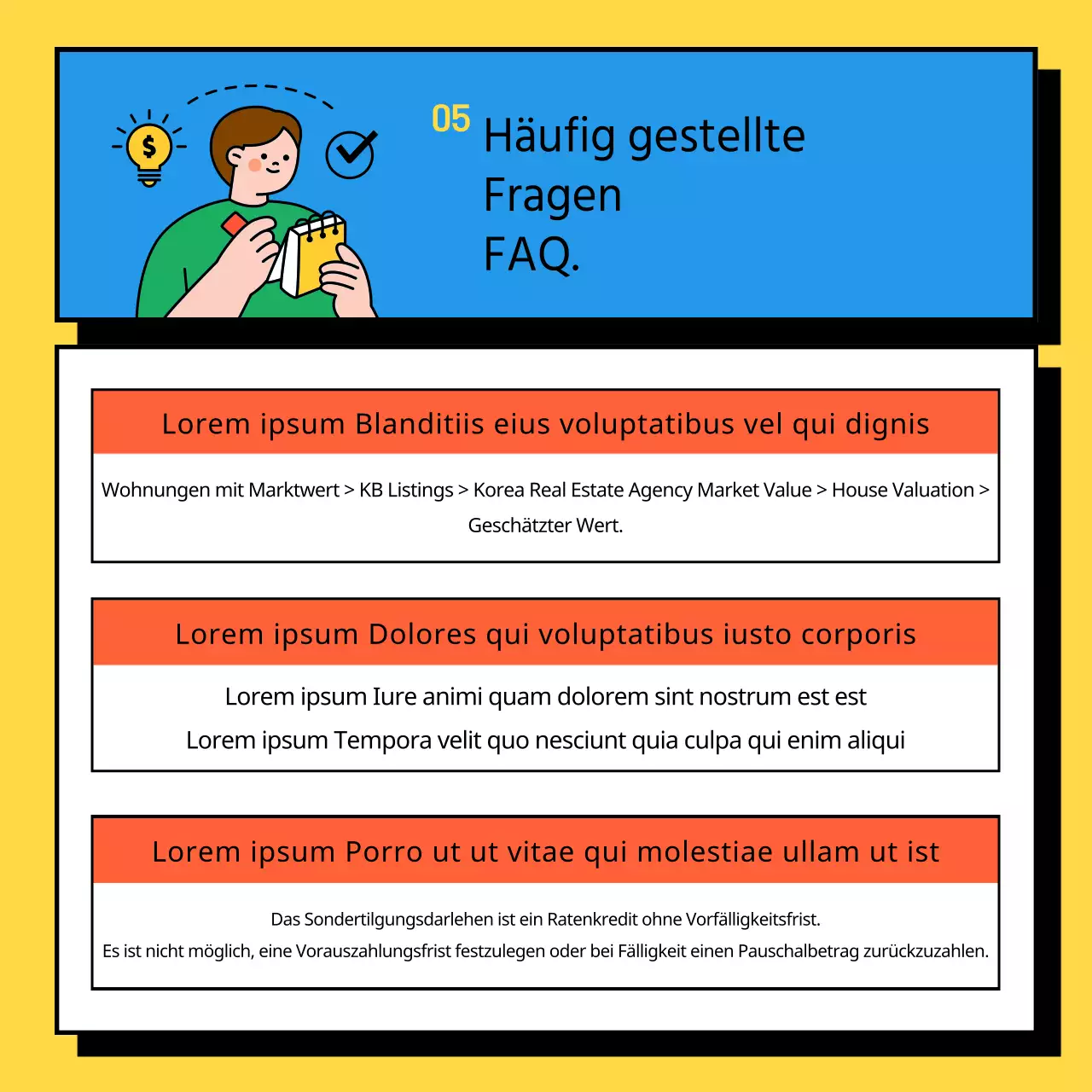 Informationen zur Beantragung eines gelben und grünen Spezialisierungskredits für Wohnimmobilien