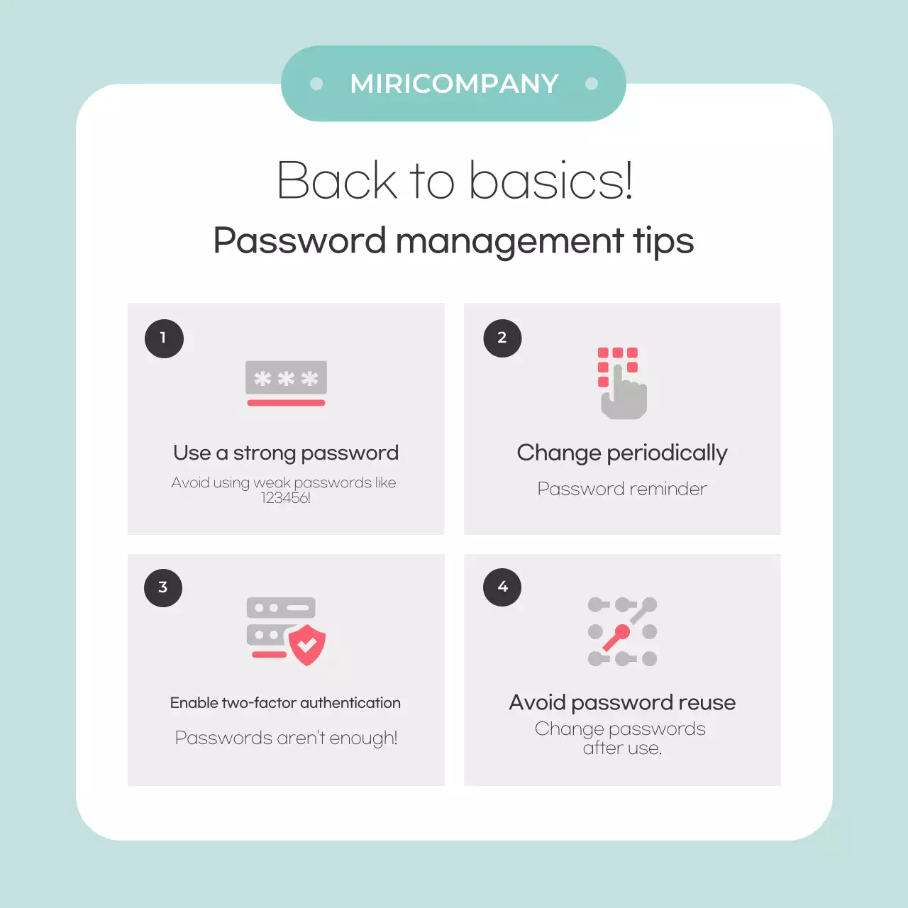 Mint Simple security tips