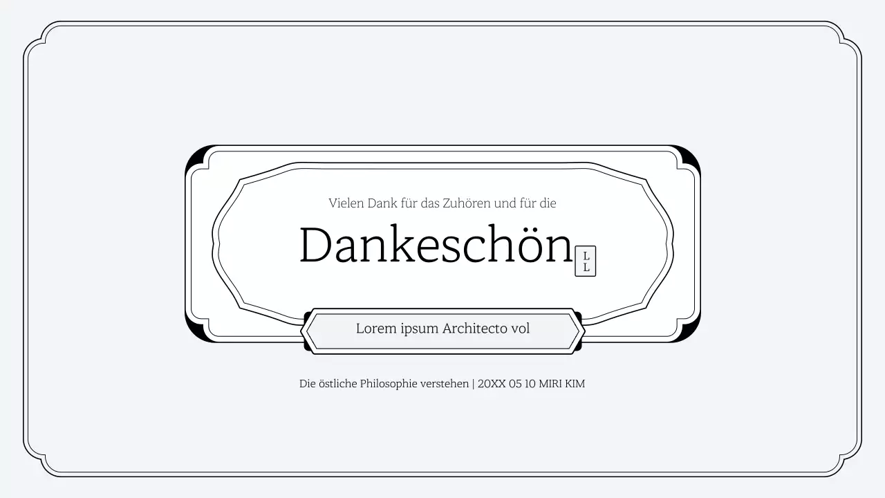 Einfaches Präsentationskit im orientalischen Stil