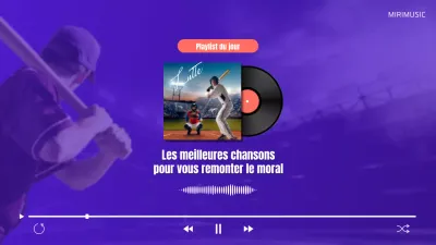 Une playlist d'encouragement au baseball avec une touche de violet