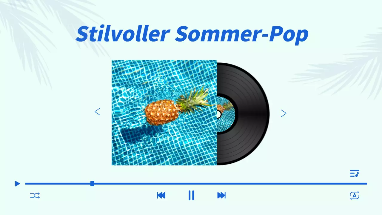 Eine Playlist mit Popsongs für den Sommer