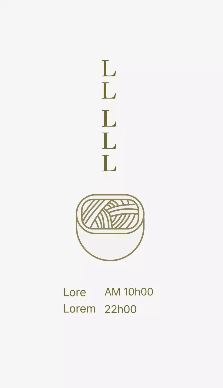 illustration verte restaurant simple nouilles