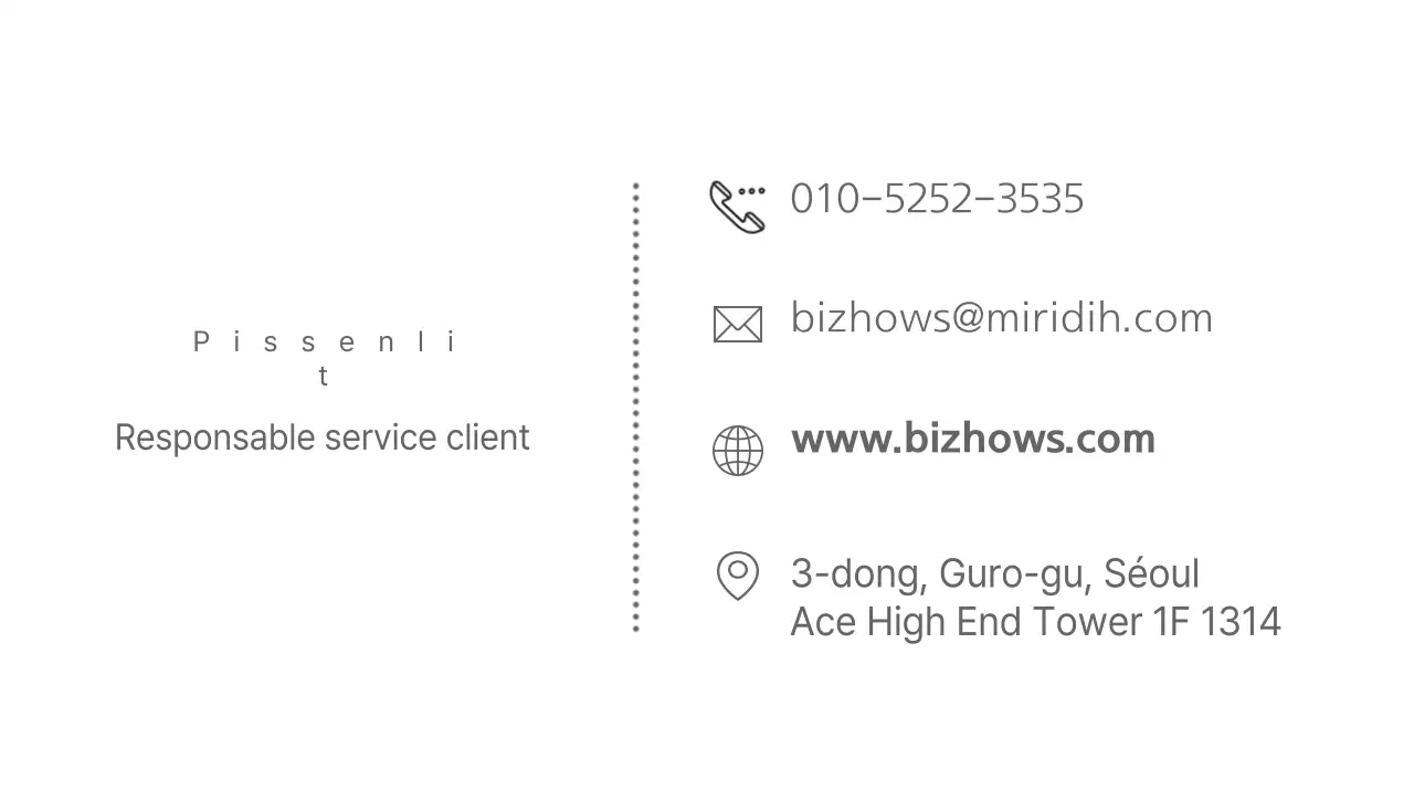 Cartes de visite d'entreprise