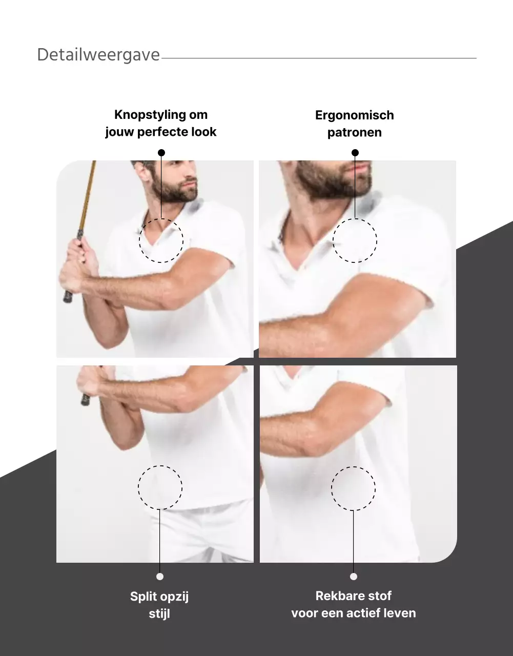 Meer informatie over eenvoudige, moderne golfkleding