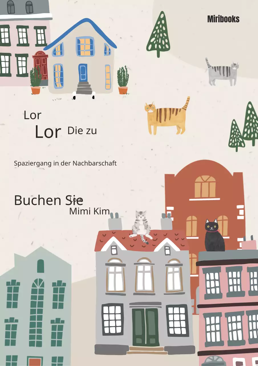 Ein Wanderführer mit einem beigen Stadtbildkonzept