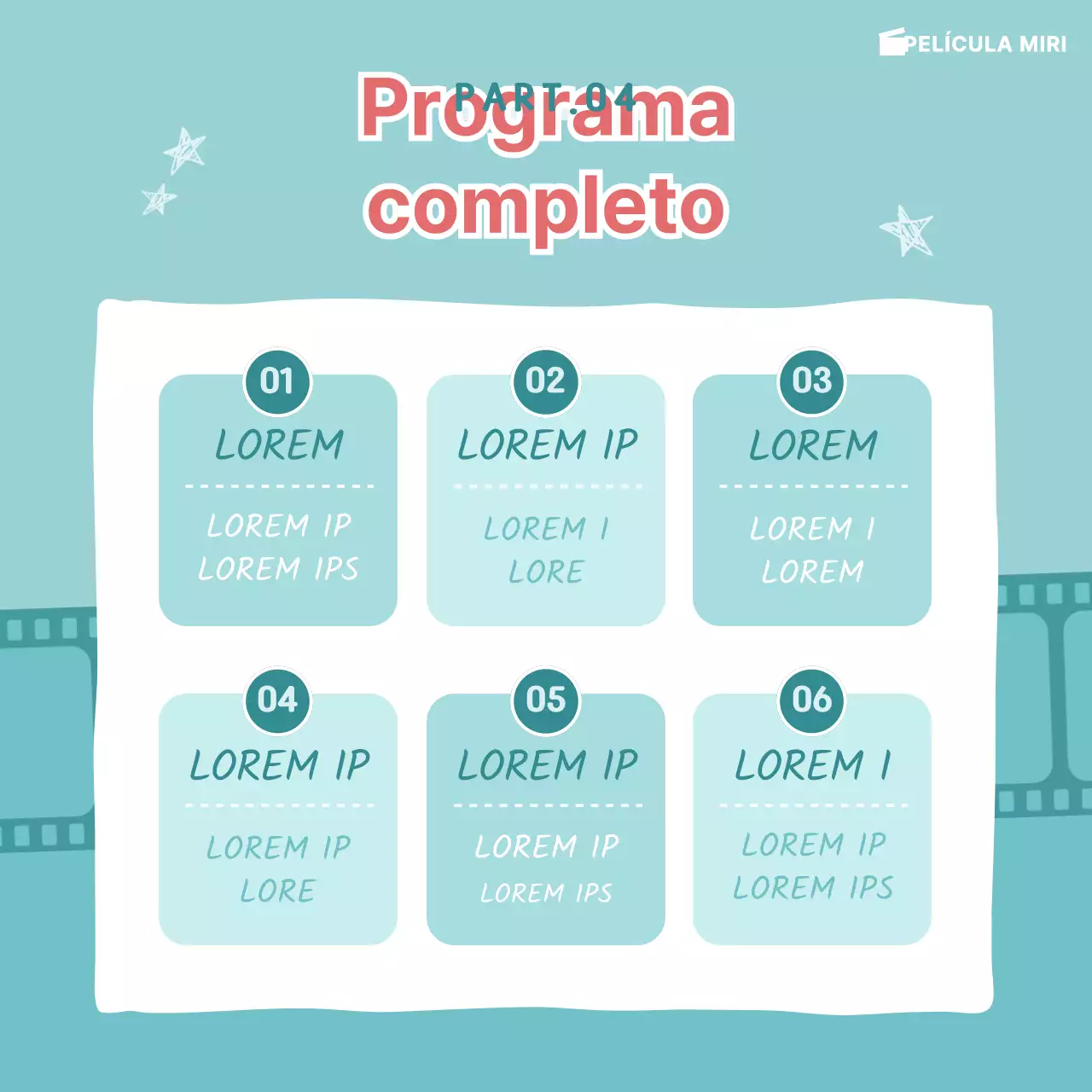 Tarjeta del festival de cine MentaNoticias