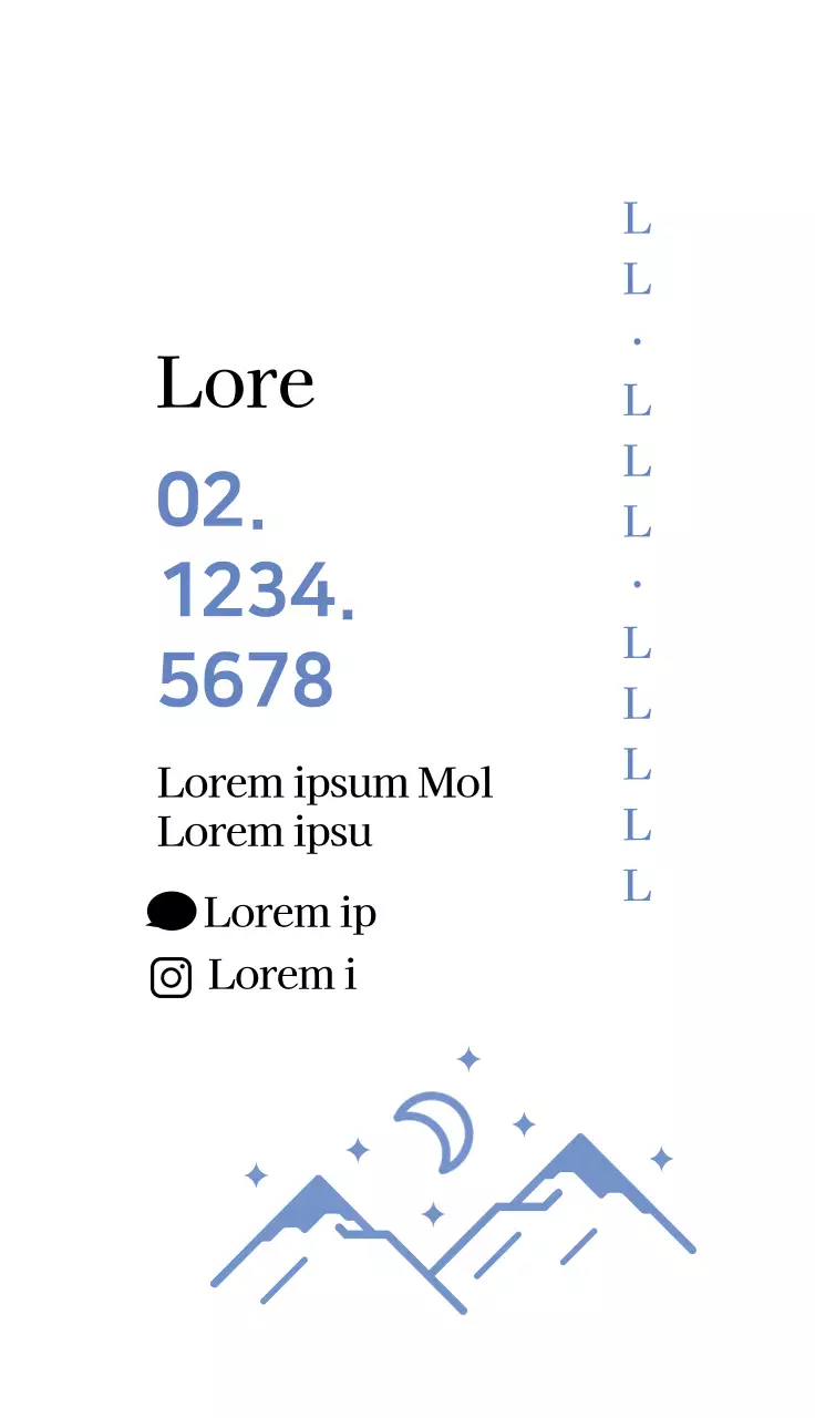 Illustration bleue camping simple