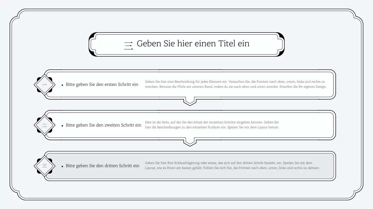 Einfaches Präsentationskit im orientalischen Stil