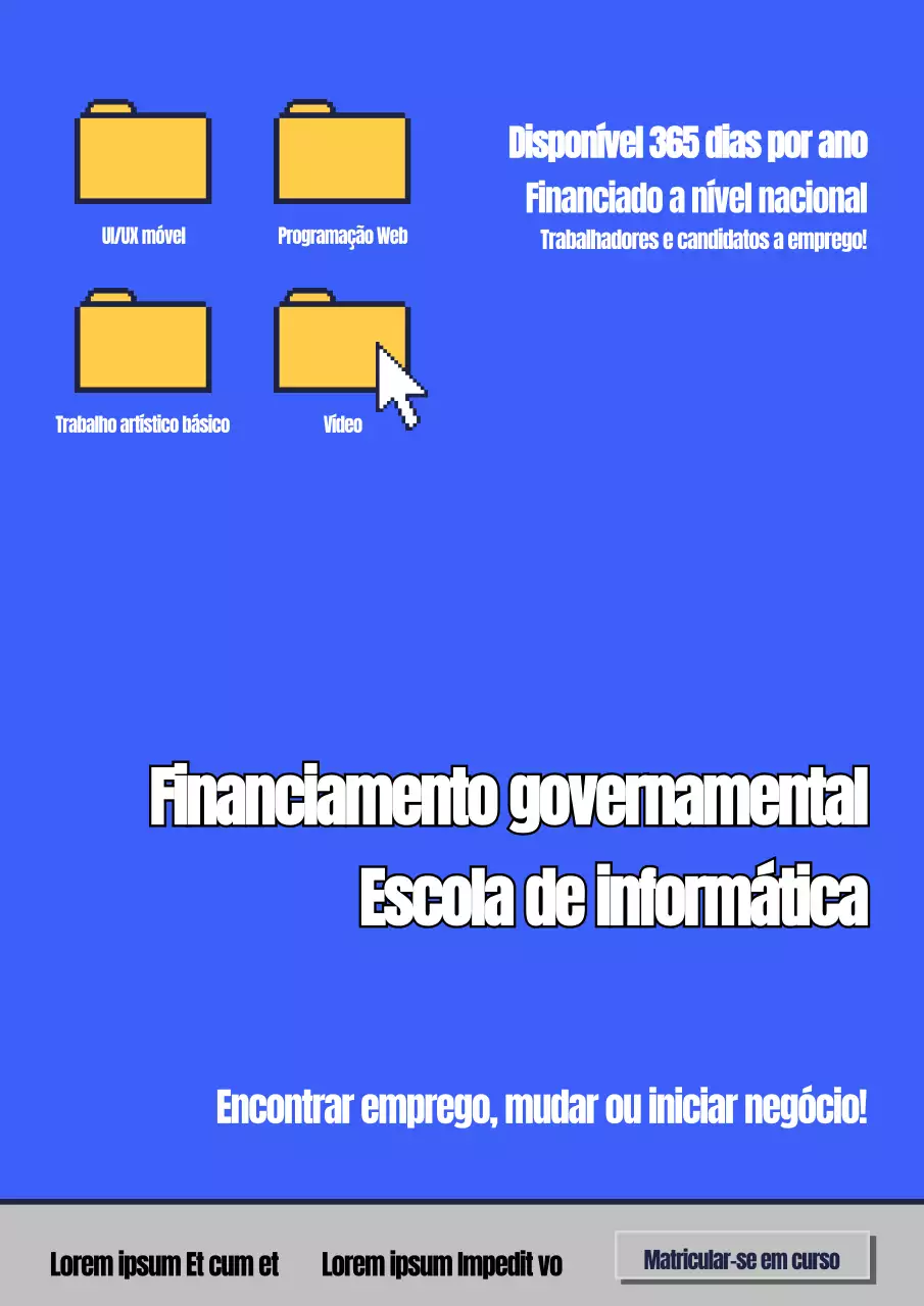 Promoção de escola de programa de desenvolvimento com conceito de ecrã de computador retro azul