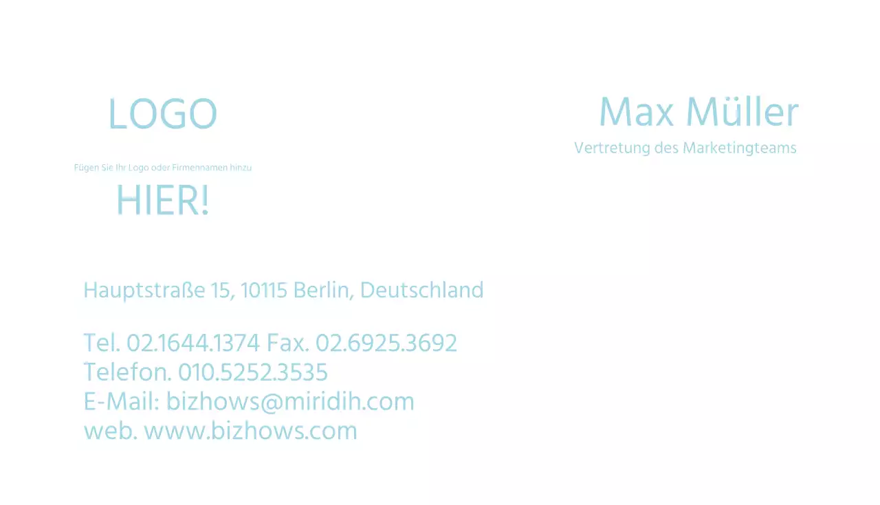 Standard-Visitenkarte