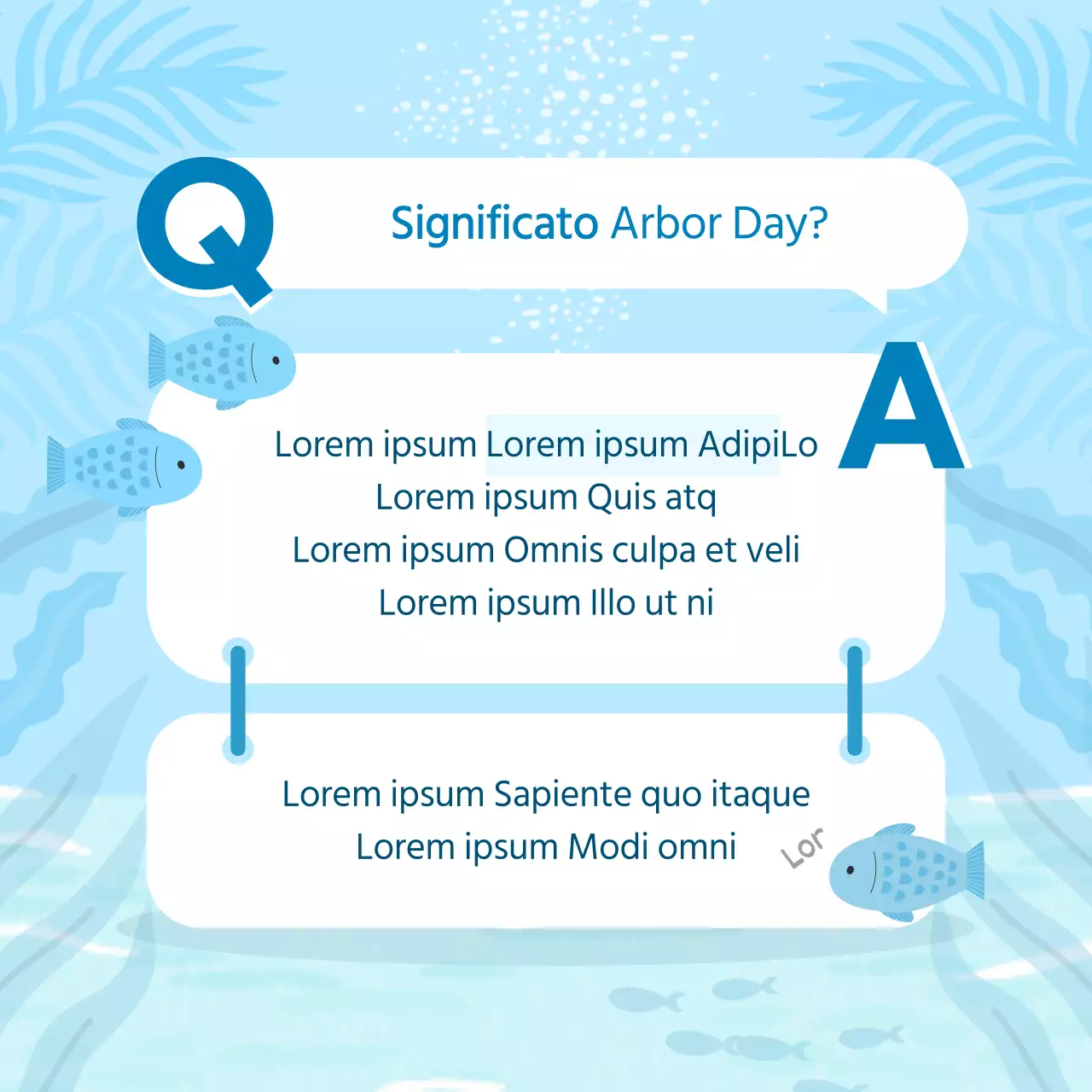 Cosa c'è nelle foreste oceaniche azzurre e nei canti di mare?