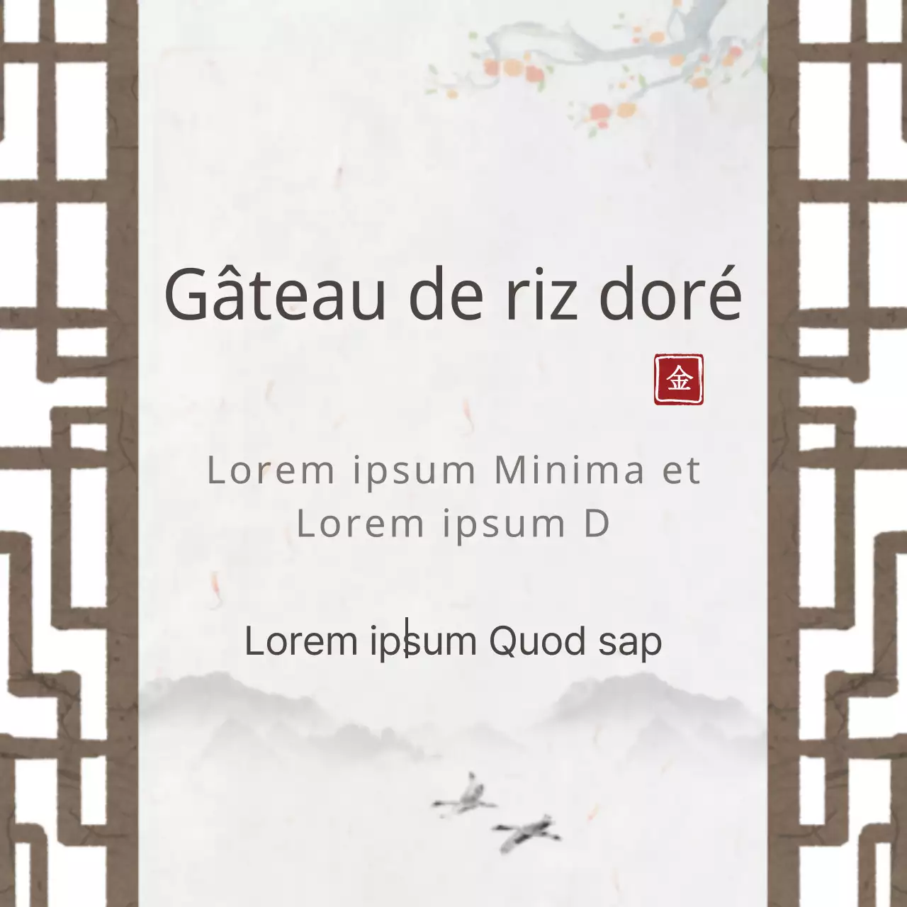 Gâteau de riz doré