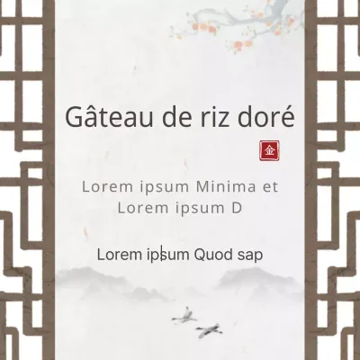 Gâteau de riz doré