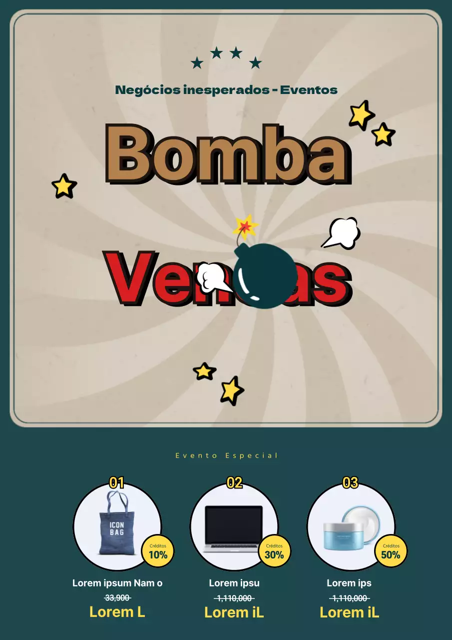 Promover uma super venda verde, de inspiração vintage