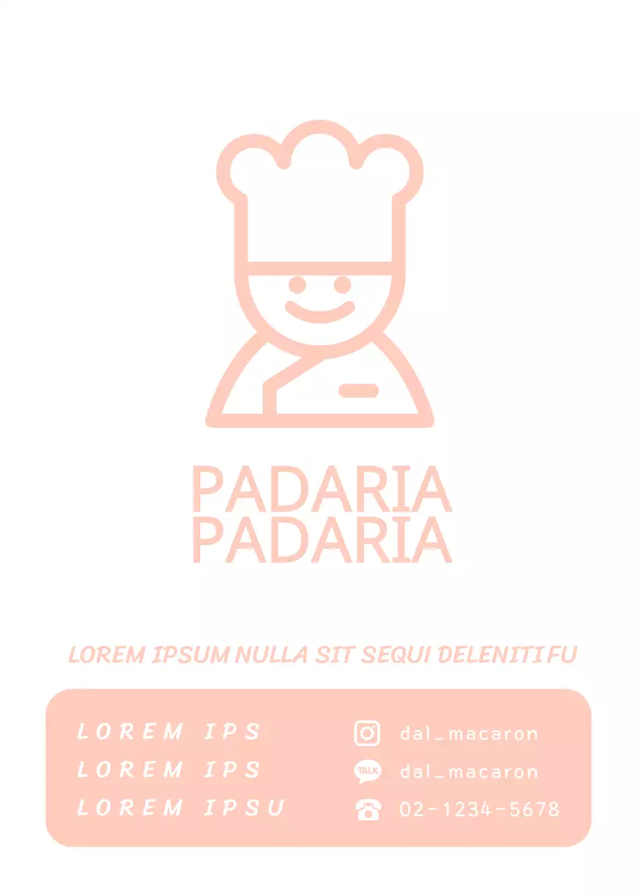 Ícone de chefe de cozinha cor-de-rosa Cartaz transparente para padaria com horário de funcionamento