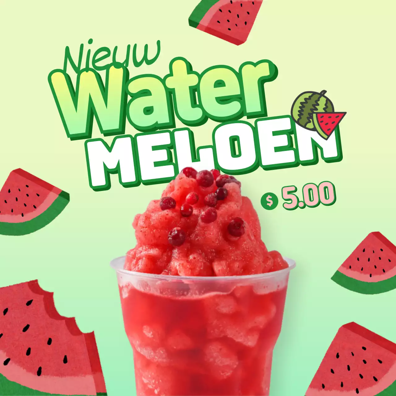 Zomers watermeloensap