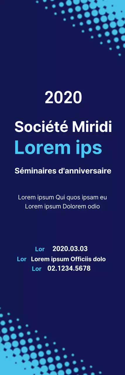 A propos du Séminaire Simple Style en bleu clair et bleu marine