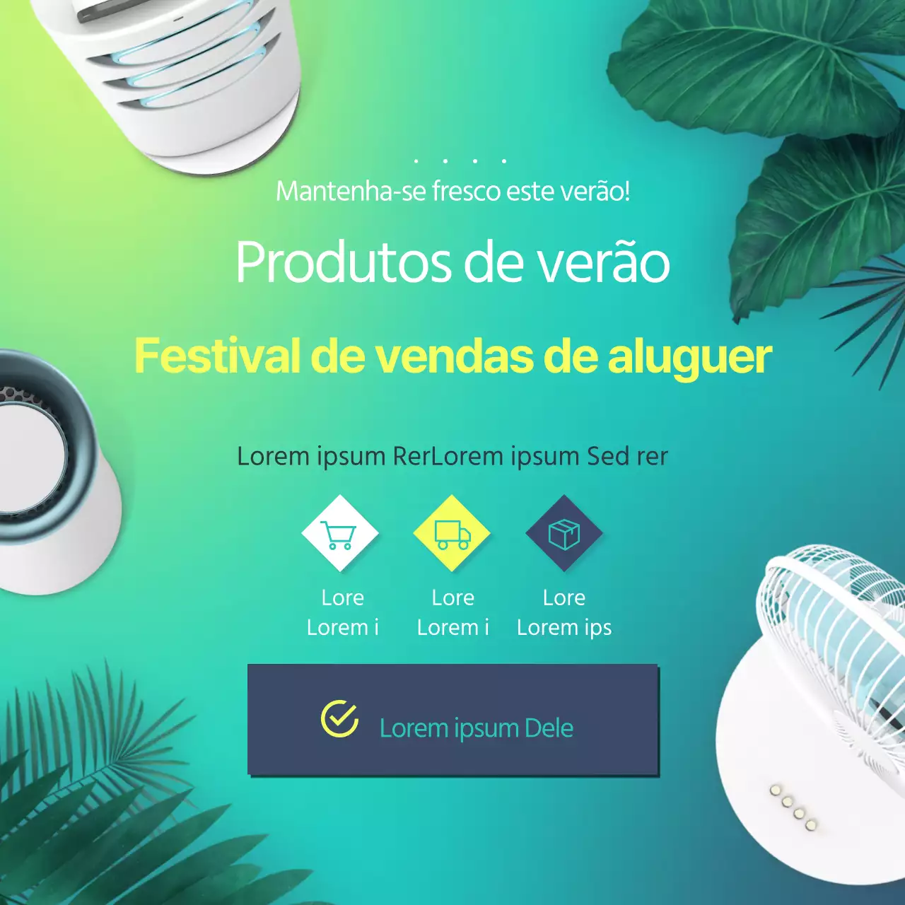 Descontos de verão no aluguer de electrodomésticos