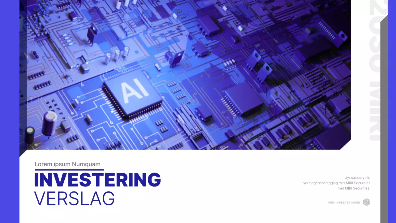 Een strak, blauw thema voor investeringsanalyses