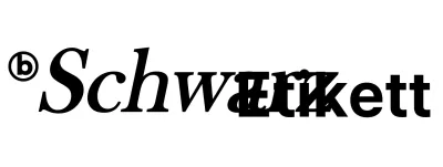 Einfaches und stilvolles Logodesign mit schwarzer Textvariation