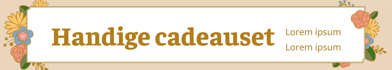 Chuseok bloemen frame_Garo banner