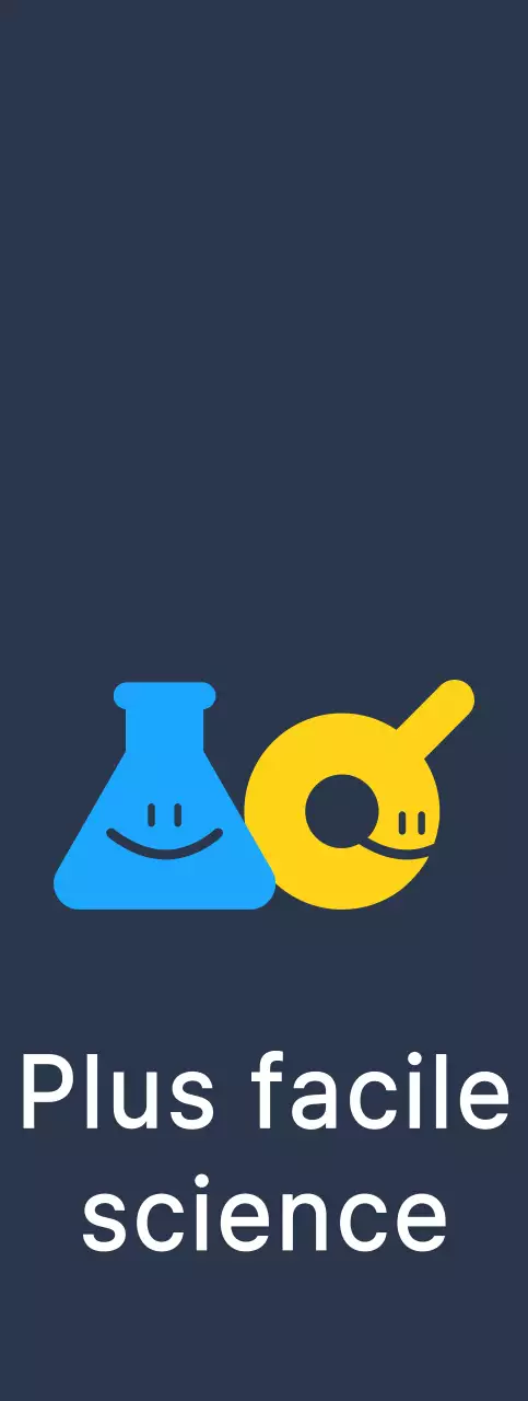 Créez un logo pour une école de sciences avec un personnage bleu et jaune représentant un outil de laboratoire scientifique.
