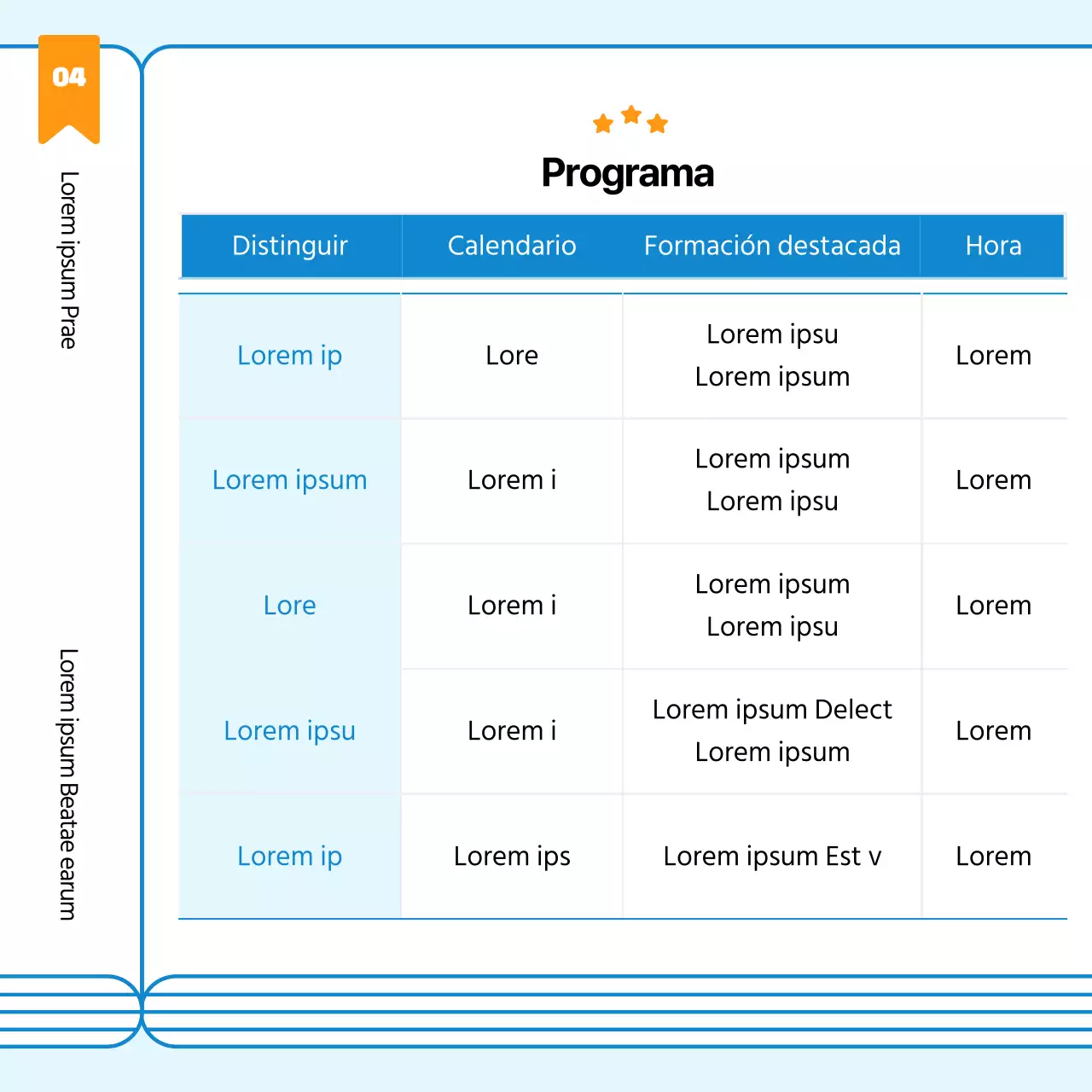 Una sencilla campaña azul y naranja de contratación de becarios emprendedores