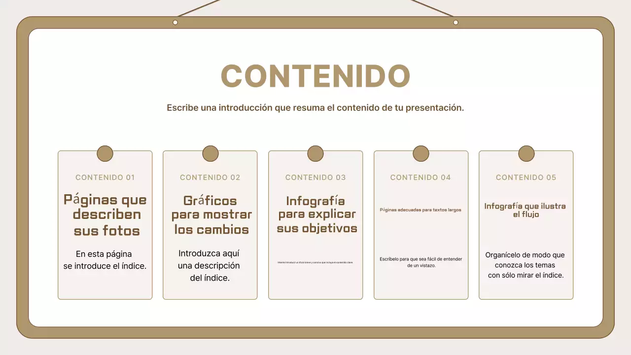 Guía para la presentación de Beige Simple