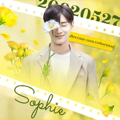 Gelbes und grünes Naturidol Veranstaltungsankündigung