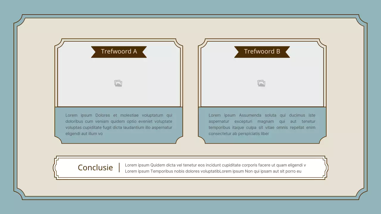 Vintage frame presentatieset in roze en goud