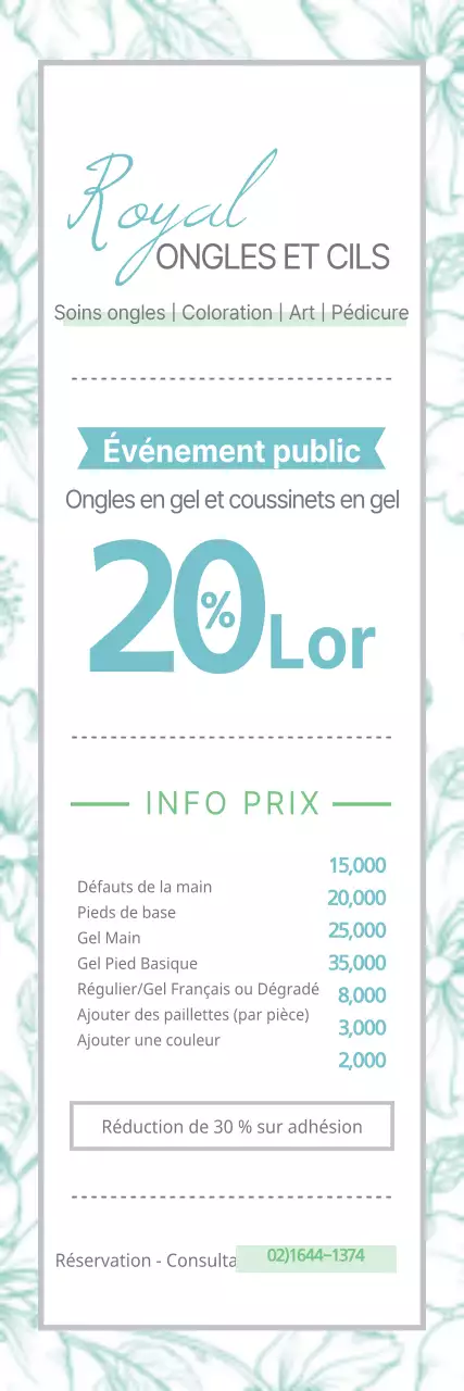 Prix pour un ongle de style émotionnel en blanc et bleu clair