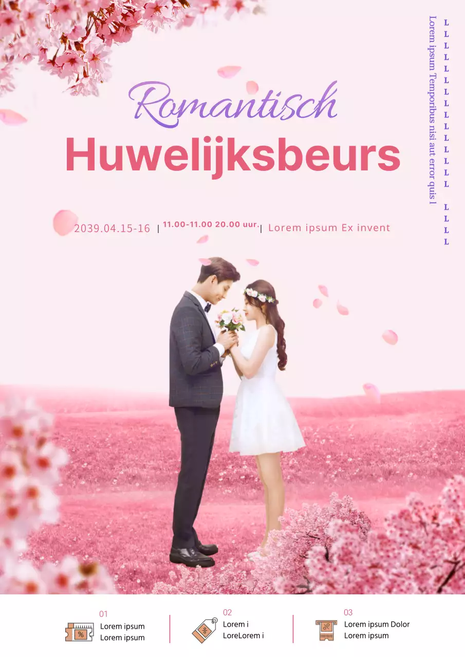 Romantische huwelijksparen