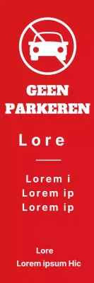 190806_Niet parkeren Banier